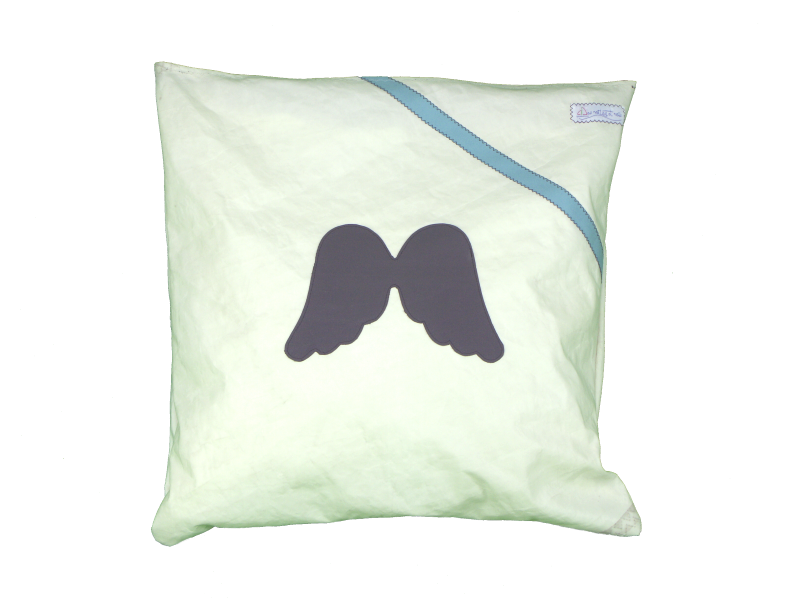 COUSSIN AILES ANTHRACITE TURQUOISE COUSSIN AILES ANTHRACITE TURQUOISE