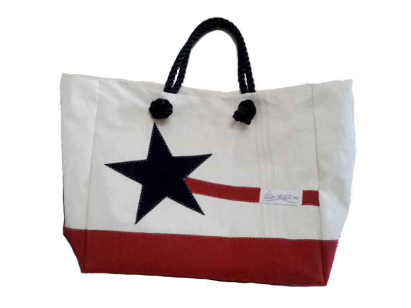 PETIT SAC DE PLAGE FOND ROUGE ETOILE MARINE PETIT SAC DE PLAGE FOND ROUGE ETOILE MARINE