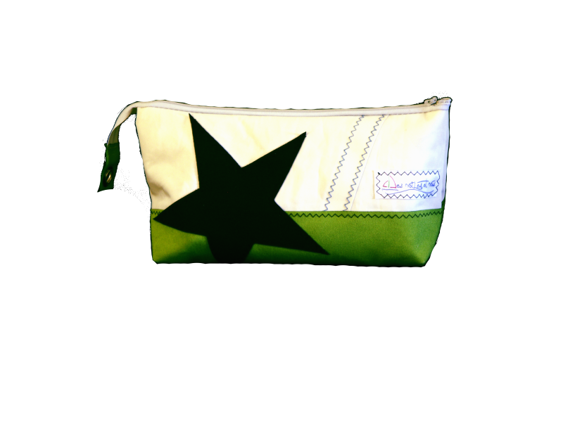 TROUSSE DE TOILETTE FOND VERT ETOILE MARINE TROUSSE DE TOILETTE FOND VERT ETOILE MARINE