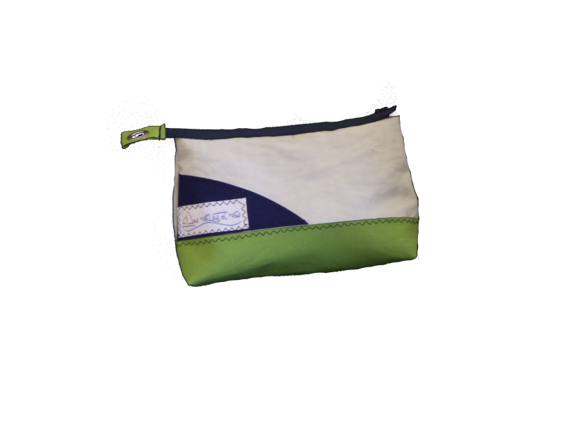 POCHETTE FOND VERT BANDE MARINE POCHETTE FOND VERT BANDE MARINE