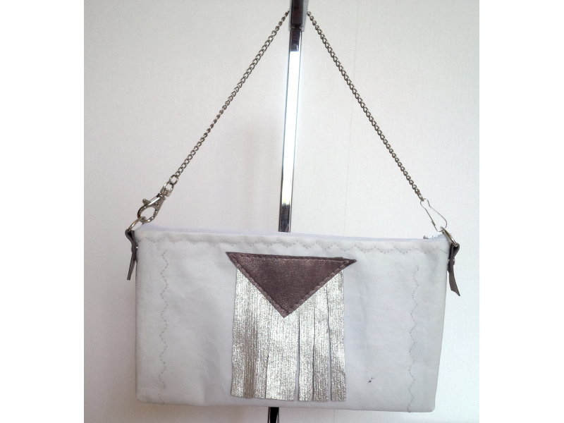 POCHETTE CHAINETTE CUIR ZEBRE POCHETTE CHAINETTE CUIR ZEBRE