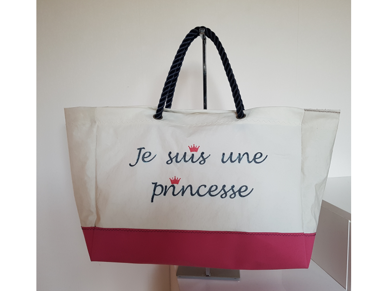 SAC DE PLAGE FOND FUSHIA PEINTURE SAC DE PLAGE FOND FUSHIA PEINTURE